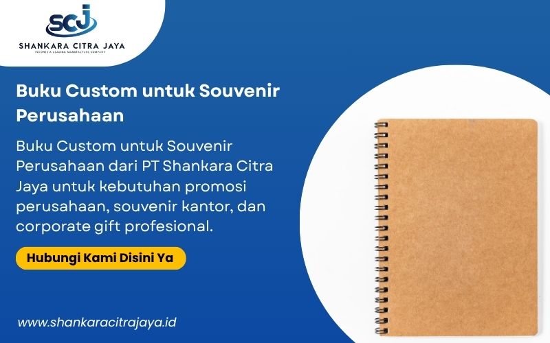 Buku Custom untuk Souvenir Perusahaan