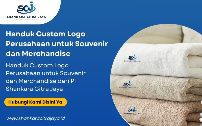 Handuk Custom Logo Perusahaan untuk Souvenir dan Merchandise